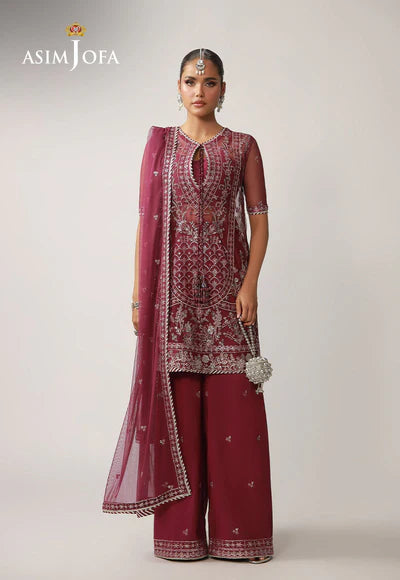 Asim Jofa | Layaan Festive | AJULO-04 Embroidered Net