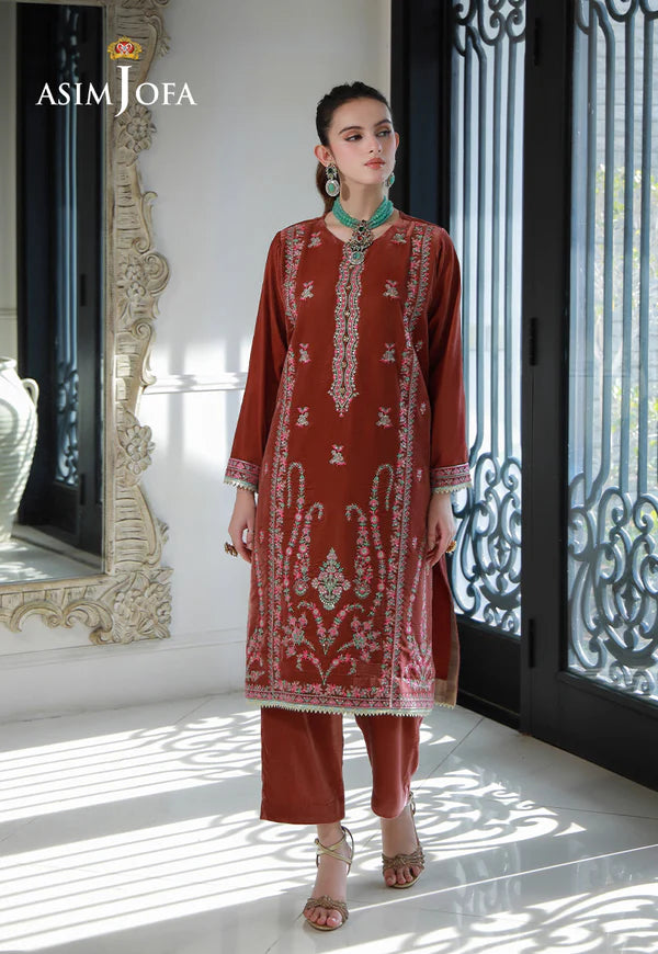 Asim Jofa | Velvet | AJVG-04 EMBROIDERED VELVET 2PC