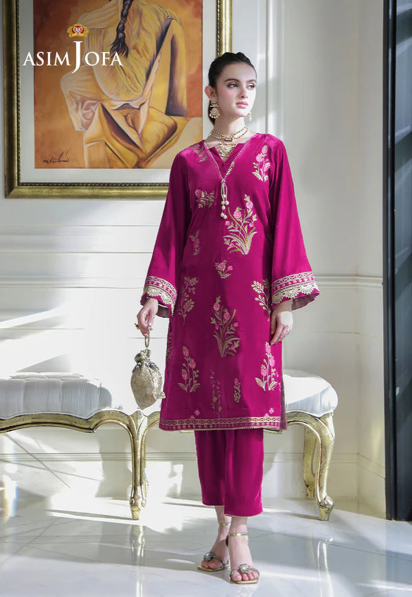 Asim Jofa | Velvet | AJVG-06 EMBROIDERED VELVET 2PC