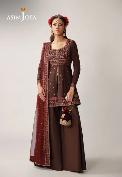 Asim Jofa | Layaan Festive | AJULO-07 Embroidered Silk