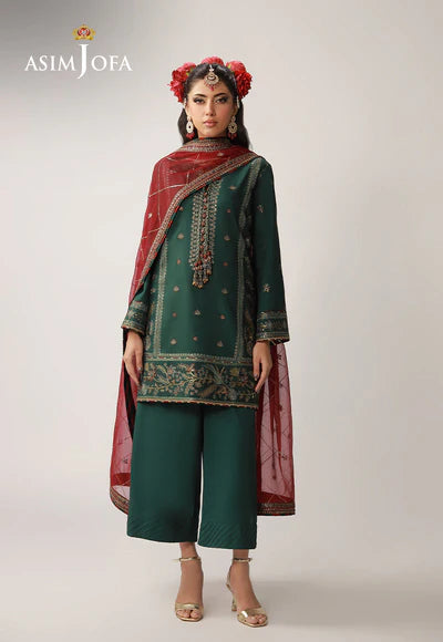 Asim Jofa | Layaan Festive | AJULO-12 Embroidered Silk