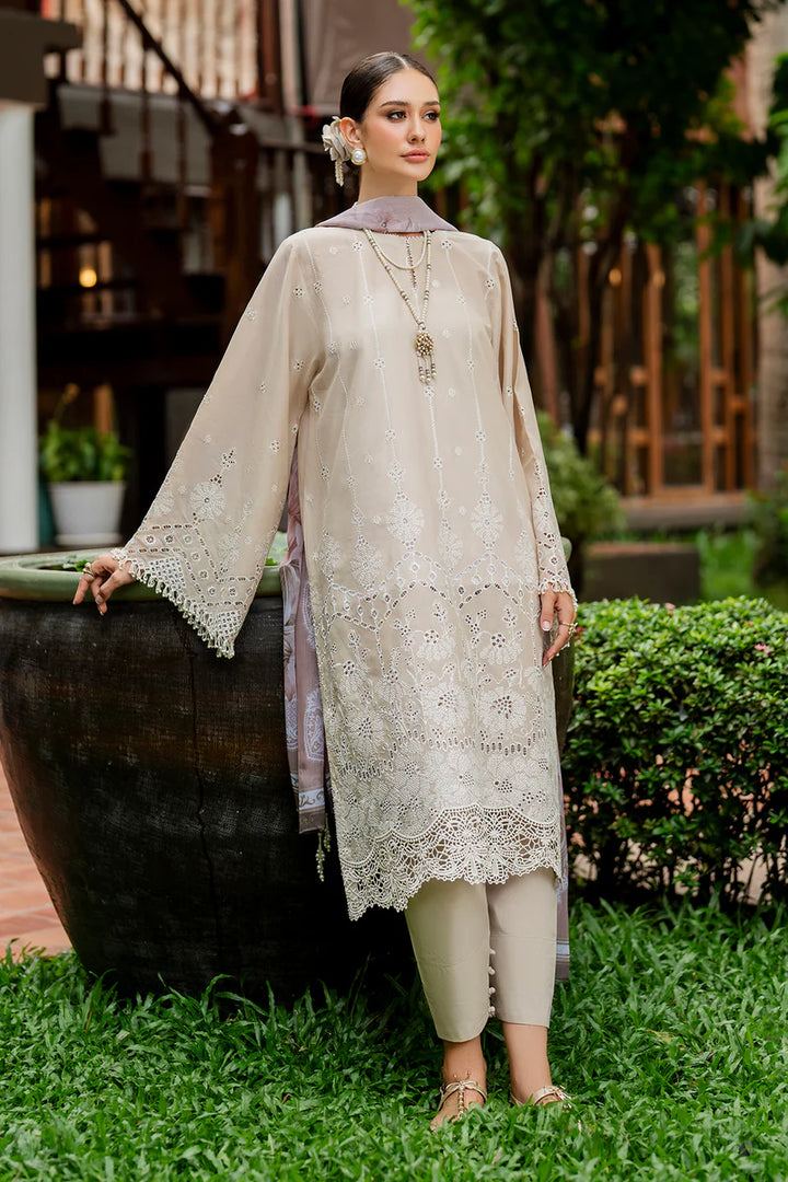 Baroque | Stitched 25 | EMBROIDERED LAWN UF-4265 - House of Ayeza