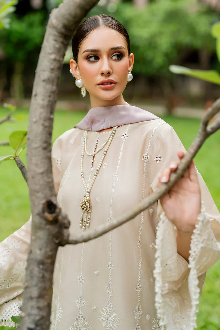 Baroque | Stitched 25 | EMBROIDERED LAWN UF-4265 - House of Ayeza