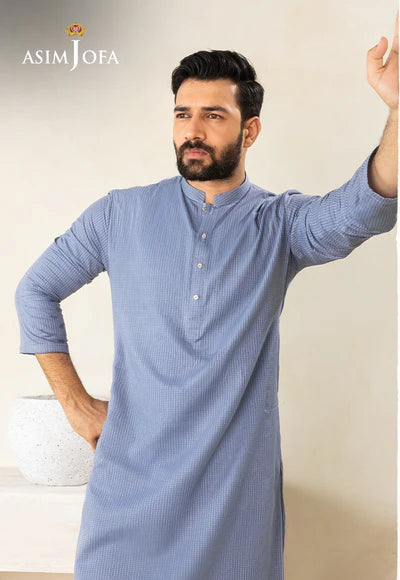 Asim Jofa | Menswear New In | AJMKA-02 STITCHED KURTA 1 PC - House of Ayeza