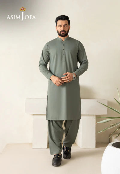 Asim Jofa | Menswear New In | AJMSK-12 STITCHED 2PC - House of Ayeza
