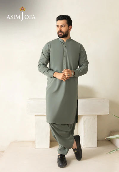 Asim Jofa | Menswear New In | AJMSK-12 STITCHED 2PC - House of Ayeza