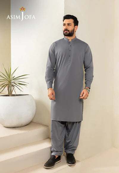 Asim Jofa | Menswear New In | AJMSK-14 STITCHED 2PC - House of Ayeza