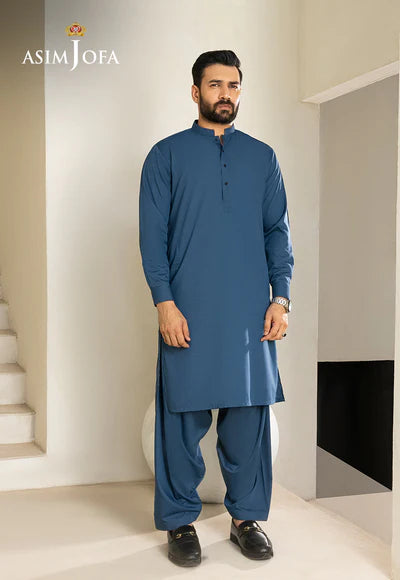 Asim Jofa | Menswear New In | AJMSK-13 STITCHED 2PC - House of Ayeza