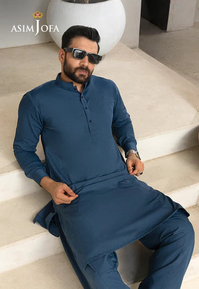 Asim Jofa | Menswear New In | AJMSK-13 STITCHED 2PC - House of Ayeza