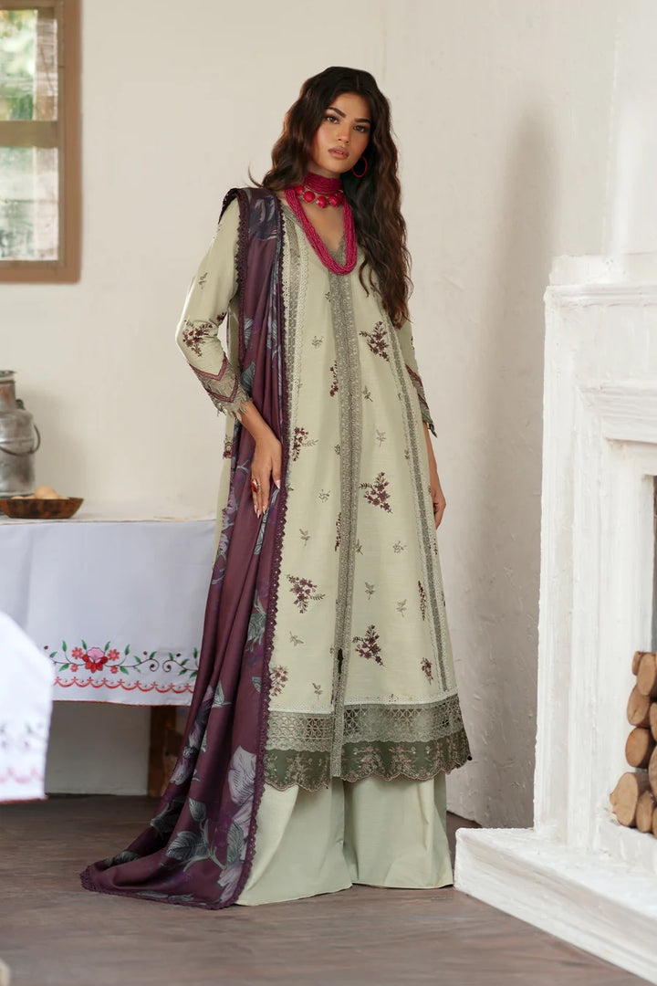 Iznik | Premium Winter | IPK-12 Embroidered Khaddar - House of Ayeza