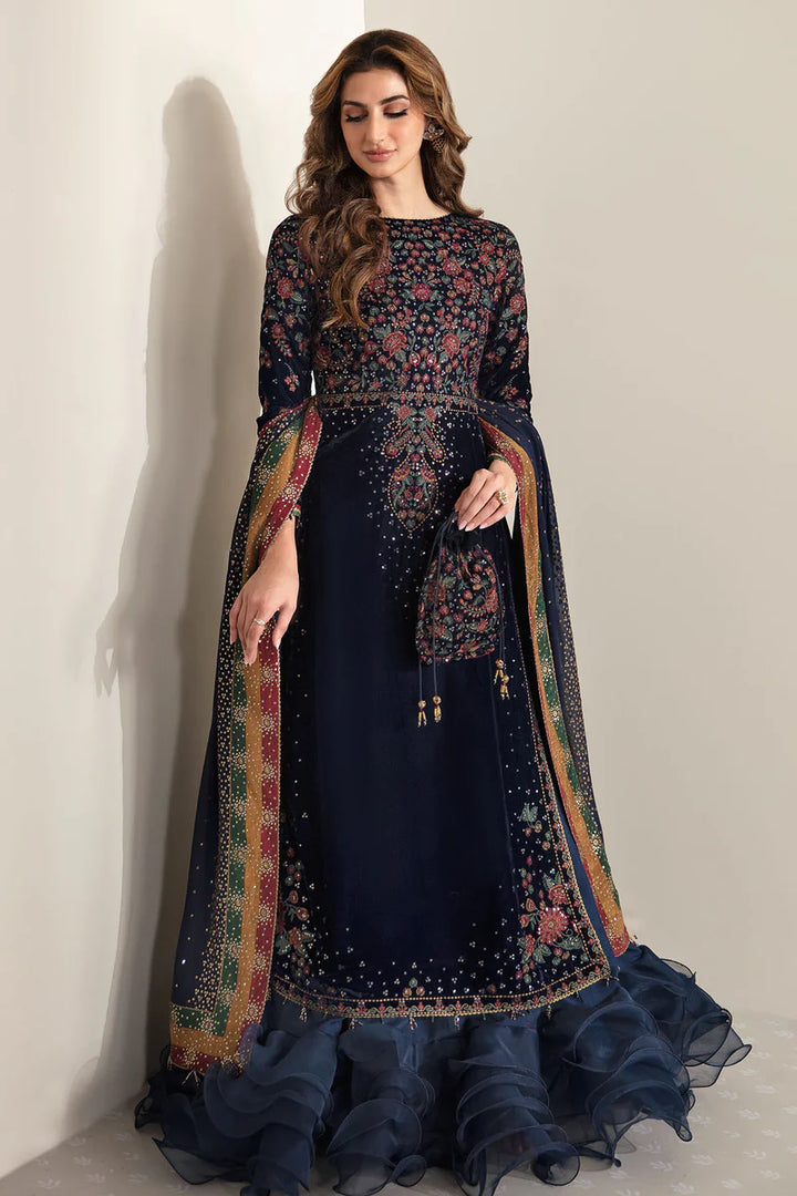 Jazmin | Embroidered Velvet Formal | VF-2005 (Copy) - House of Ayeza