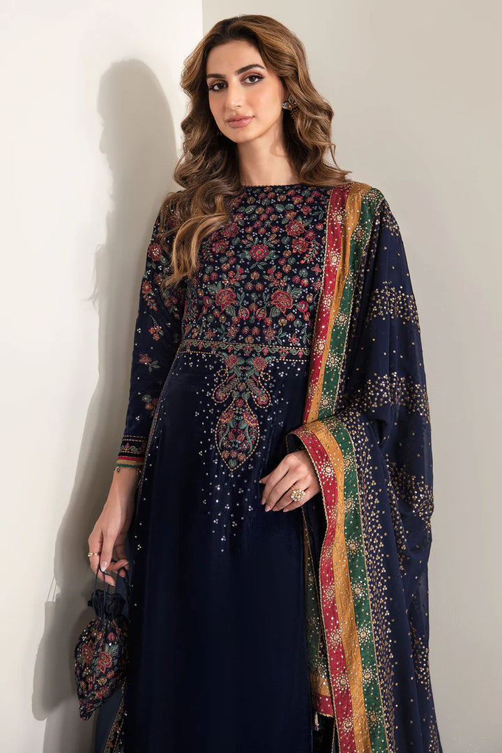 Jazmin | Embroidered Velvet Formal | VF-2005 (Copy) - House of Ayeza