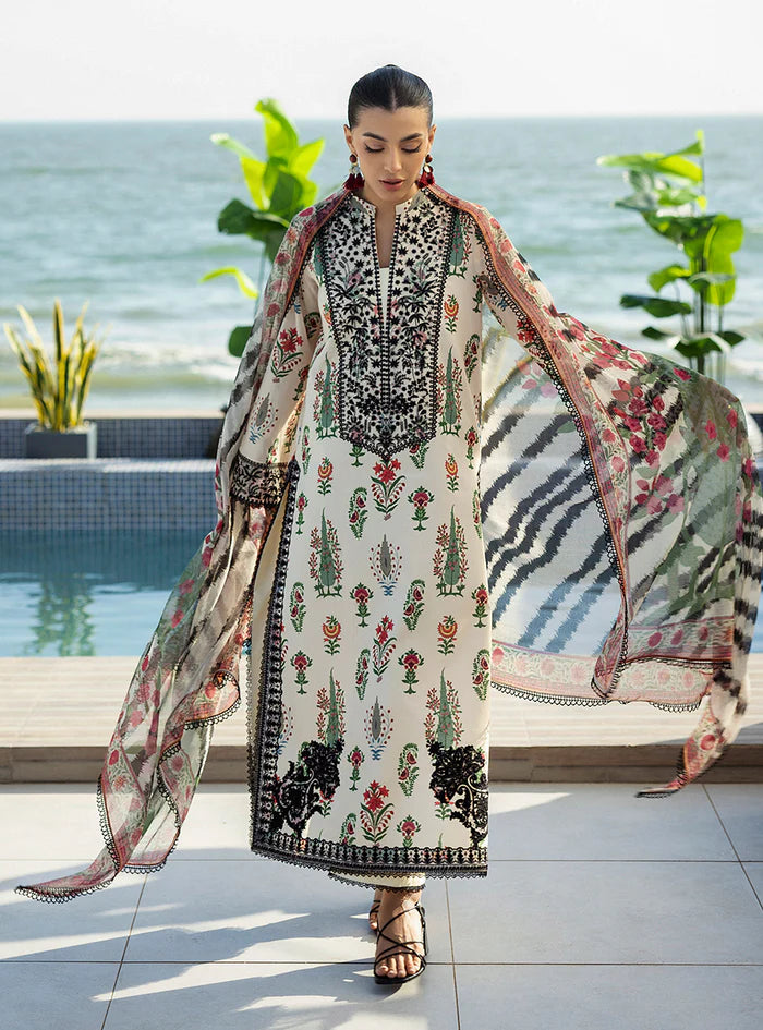 Zainab Chottani | Tahra Lawn 25 | Azureh - House of Ayeza