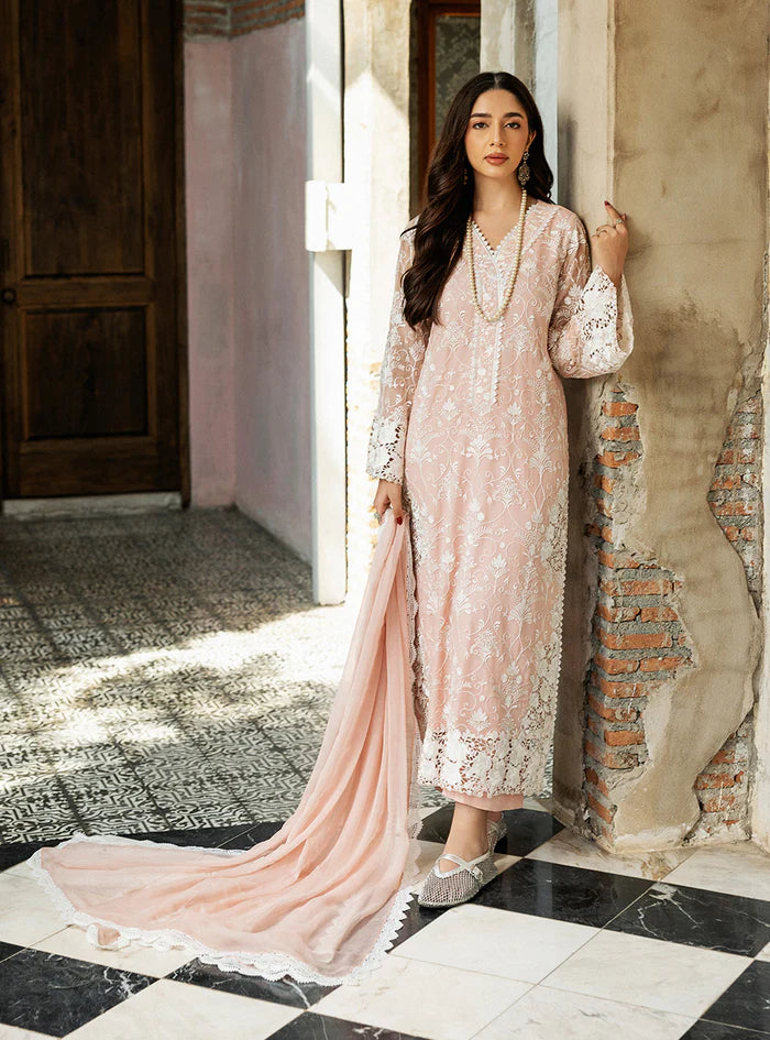 Zainab Chottani | Ramadan Edit 2025 | Salmon Pink Celeste - House of Ayeza