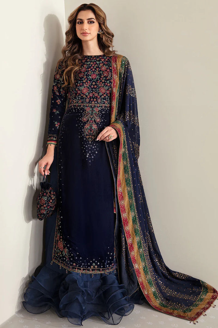 Jazmin | Embroidered Velvet Formal | VF-2005 (Copy) - House of Ayeza