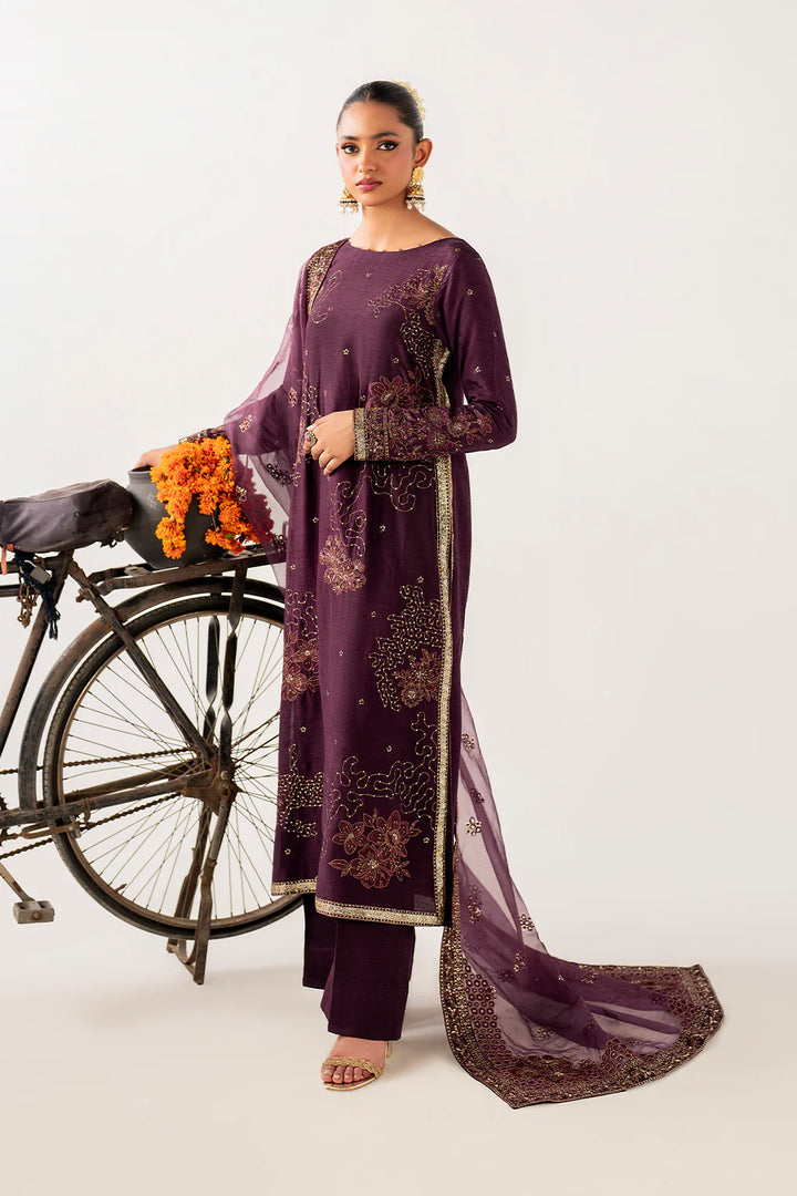 Iznik | Luxe Rawsilk | IRS-22 Embroidered Rawsilk - House of Ayeza