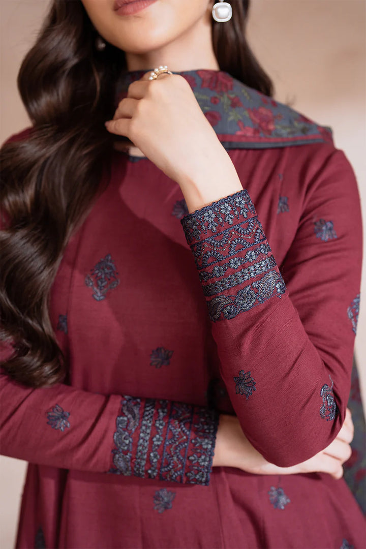 Iznik | Exclusive Winter | UE-372 Embroidered Khaddar - House of Ayeza