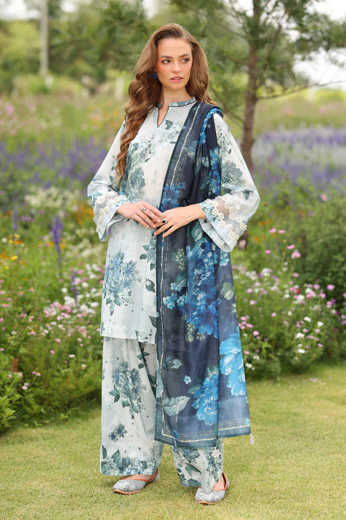 Baroque | Stitched 25 | DIGITAL PRINTED LAWN UF-4230 - House of Ayeza