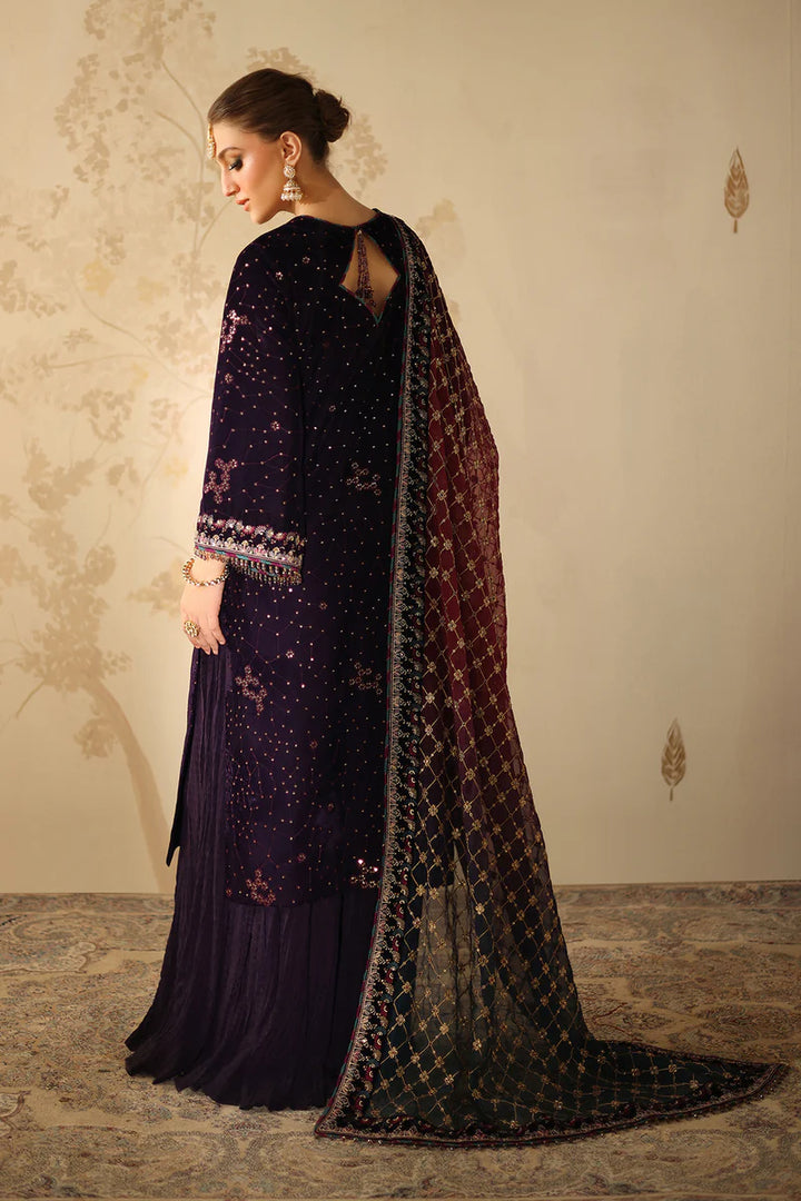 Baroque | Stitched | EMBROIDERED VELVET UF-4319 - House of Ayeza