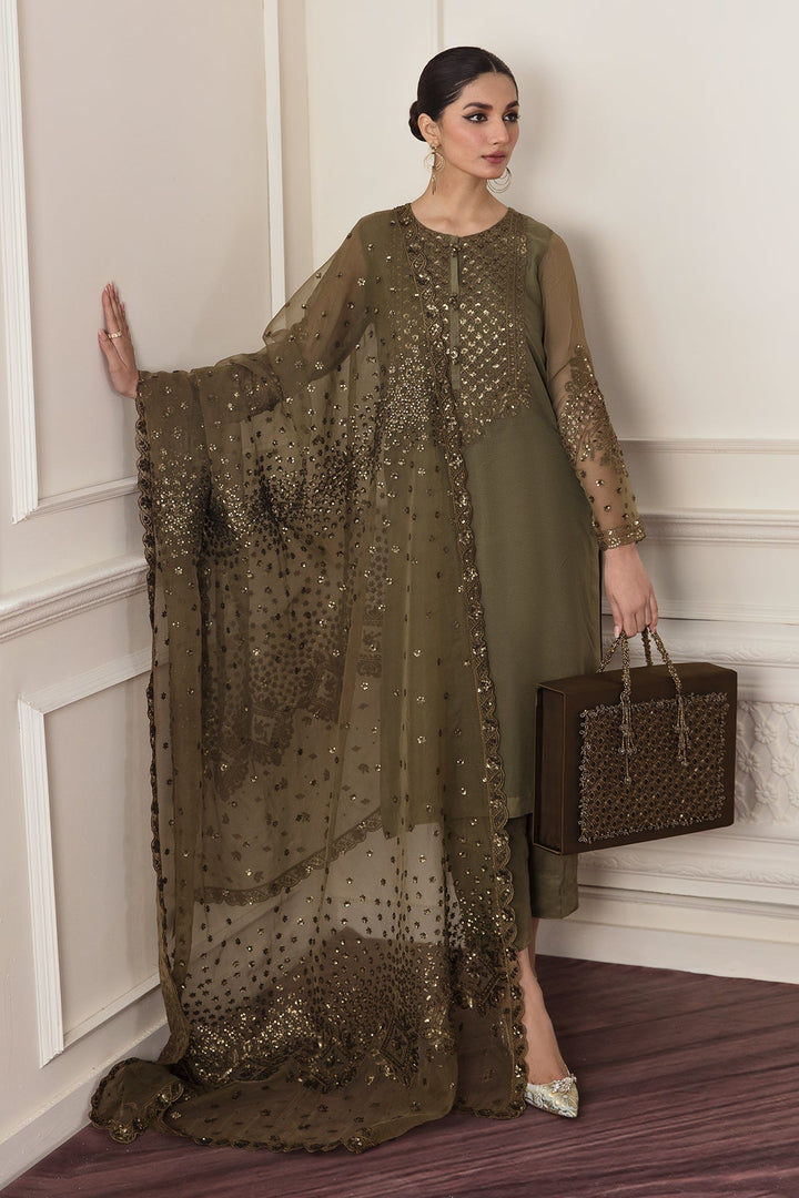 Baroque | Formals | EMBROIDERED CHIFFON UF-295 - House of Ayeza