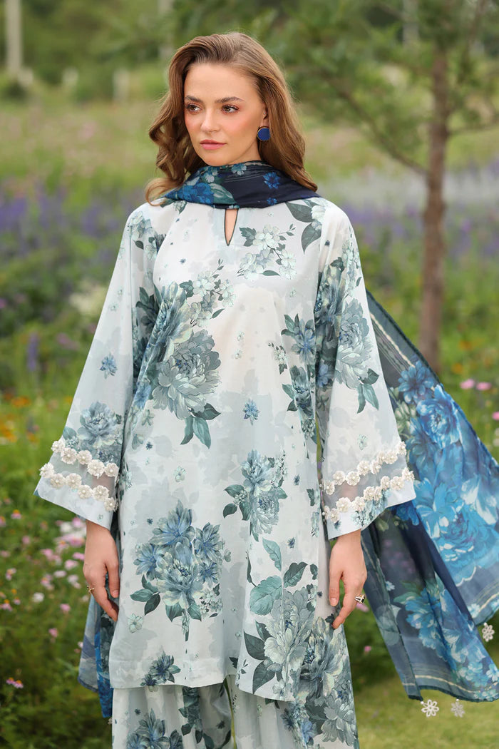 Baroque | Stitched 25 | DIGITAL PRINTED LAWN UF-4230 - House of Ayeza