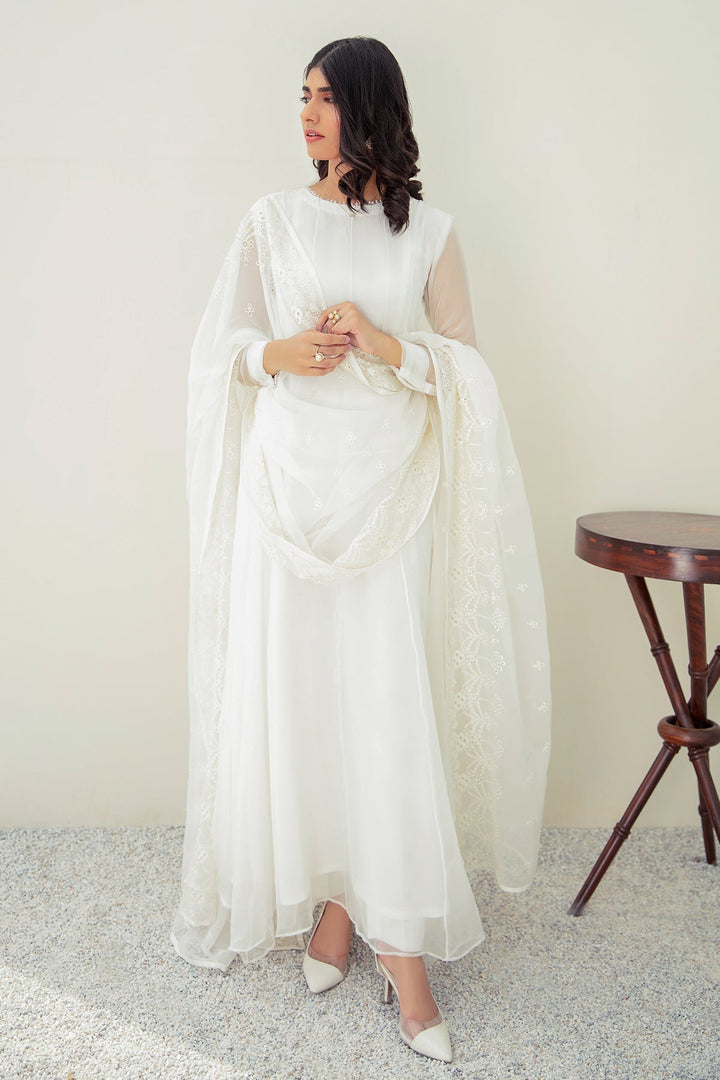 Baroque | Pret | PLAIN CHIFFON FROCK PR-578 - House of Ayeza