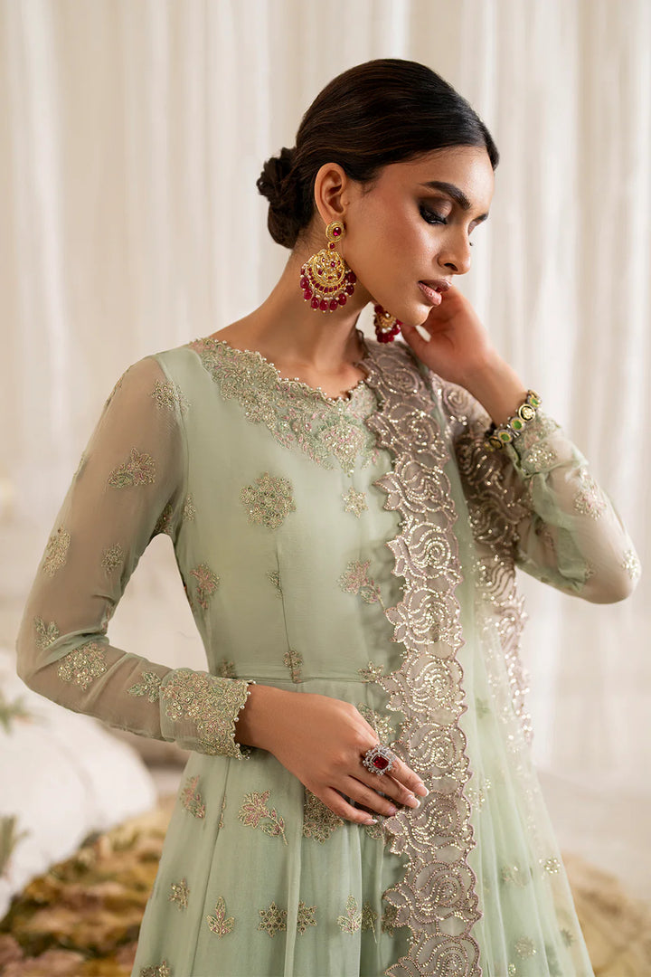 Iznik | Exclusive Formals | UE-286 Embroidered Chiffon - House of Ayeza