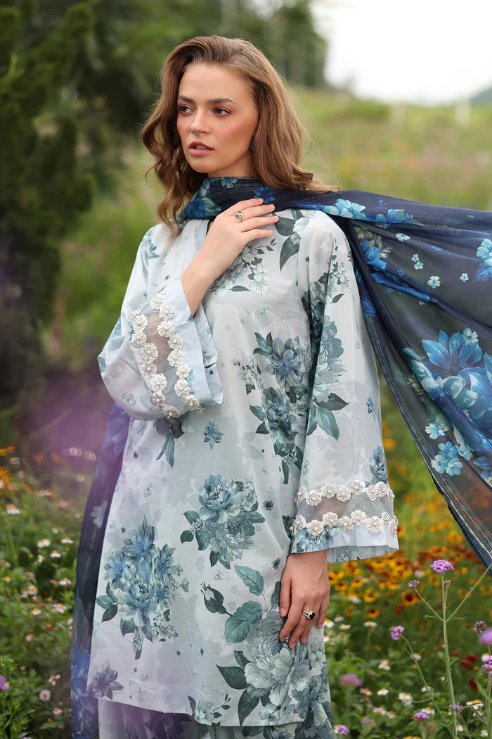 Baroque | Stitched 25 | DIGITAL PRINTED LAWN UF-4230 - House of Ayeza