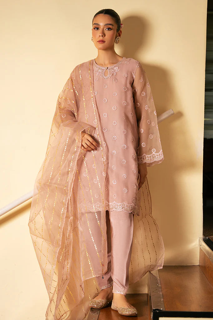 Cross Stitch | Luxury Pret | ROSE GLEAM-3 PC (SHIRT, TROUSER & DUPATTA) - House of Ayeza