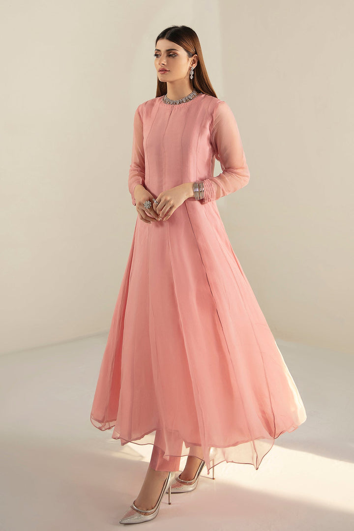 Baroque | Pret | PLAIN CHIFFON FROCK PR-580 - House of Ayeza