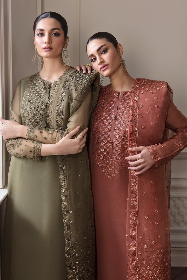 Baroque | Formals | EMBROIDERED CHIFFON UF-296 - House of Ayeza