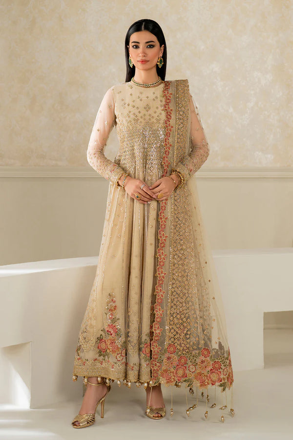Baroque | Stitched 25 | EMBROIDERED NET UF-4159 - House of Ayeza