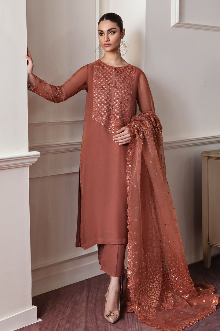 Baroque | Formals | EMBROIDERED CHIFFON UF-296 - House of Ayeza