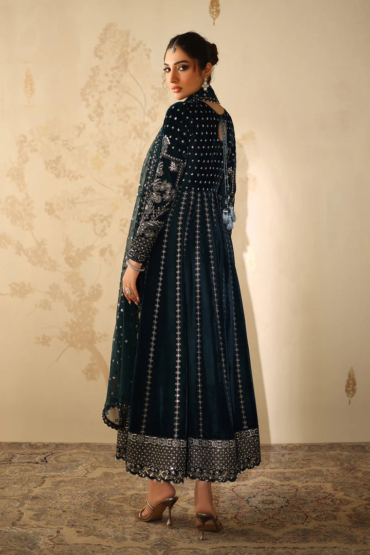 Baroque | Stitched | EMBROIDERED VELVET UF-4318 - House of Ayeza