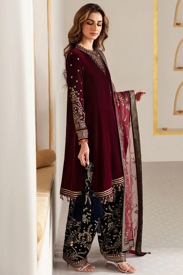 Jazmin | Velvet | Embroidered Velvet Formal VF-2018 - House of Ayeza