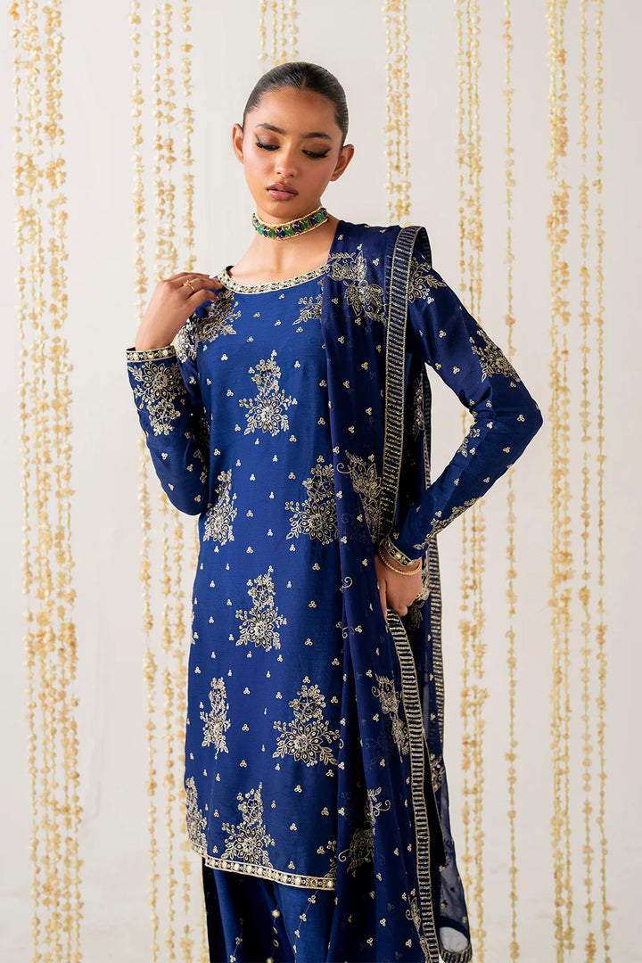 Iznik | Luxe Rawsilk | IRS-21 Embroidered Rawsilk - House of Ayeza