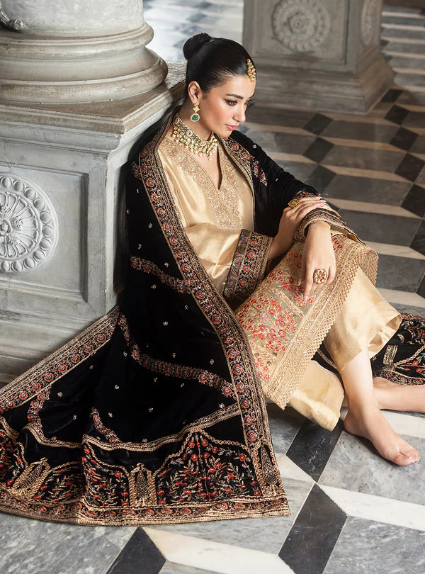 Zainab Chottani | Stitched Velvet 24 | Minha - House of Ayeza