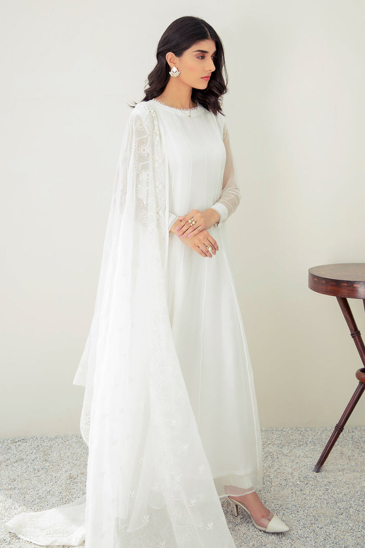 Baroque | Pret | PLAIN CHIFFON FROCK PR-578 - House of Ayeza