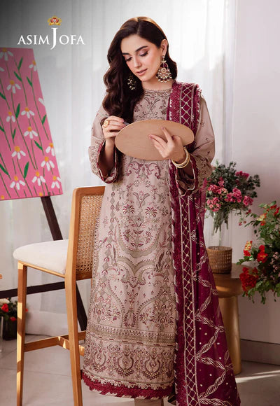 Asim Jofa | Uraan | EMBROIDERED LAWN 3 PCS | AJUR-10 - House of Ayeza