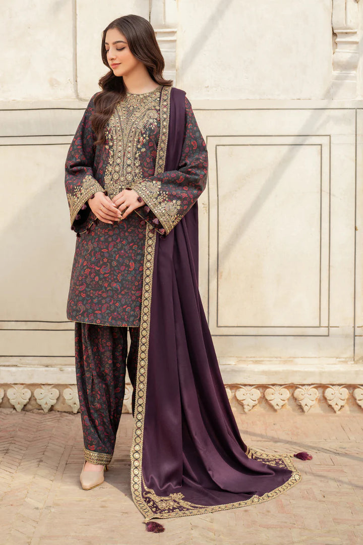 Jazmin | Delia Fall Winter 24 | EMBROIDERED PREMIUM VISCOSE DW'24 D6 - House of Ayeza