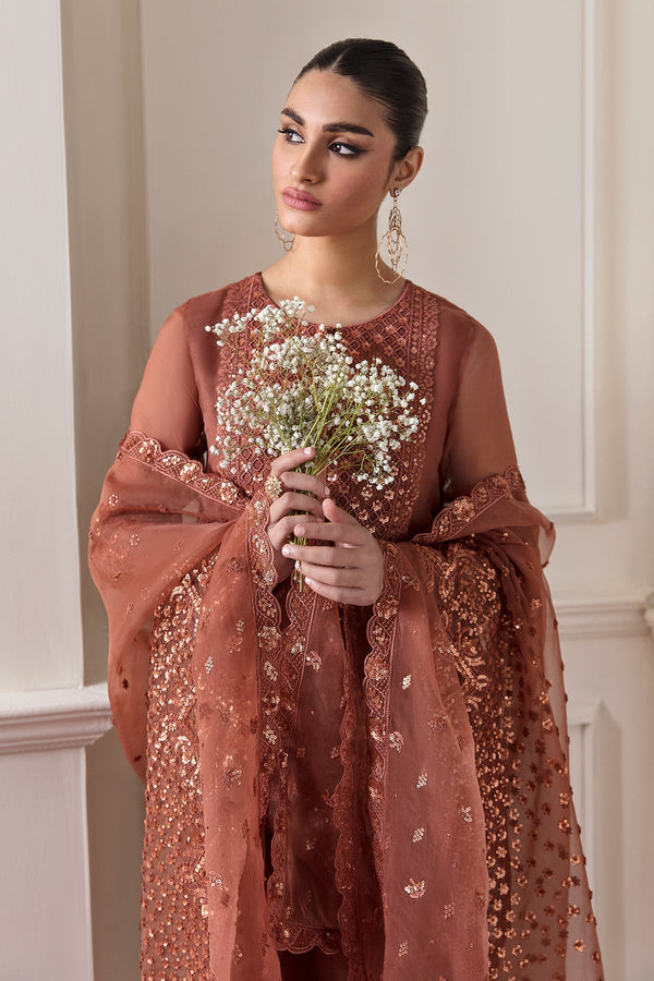 Baroque | Formals | EMBROIDERED CHIFFON UF-296 - House of Ayeza