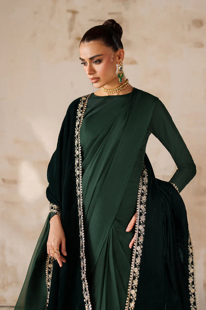 Baroque | Ensembles | PLAIN CHIFFON SAREE EN-1220 - House of Ayeza