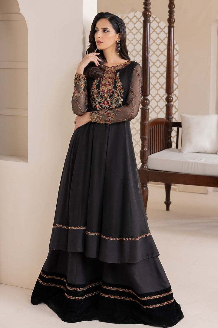 Baroque | Formals | EMBROIDERED CHIFFON UF-417 - House of Ayeza