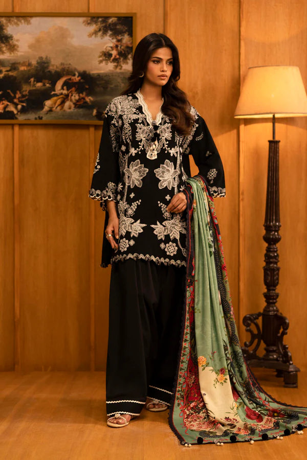 Sana Safinaz | Muzlin Winter '25 | Slub Muzlin 3 Piece Suit | M253-005A-3AP - House of Ayeza