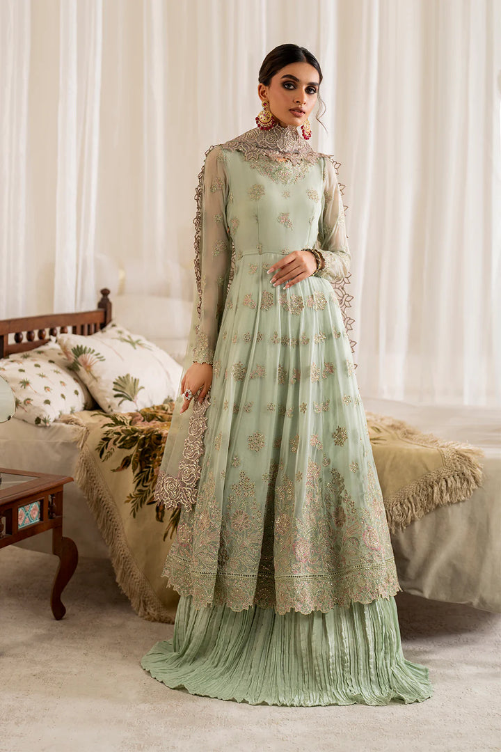 Iznik | Exclusive Formals | UE-286 Embroidered Chiffon - House of Ayeza