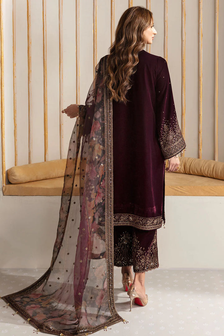 Jazmin | Velvet | Embroidered Velvet Formal VF-2012 - House of Ayeza