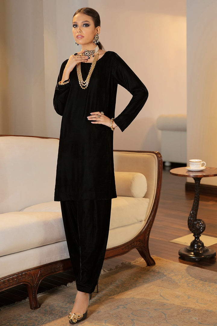 Baroque | Pret | SOLID VELVET SUIT PR-576 - House of Ayeza