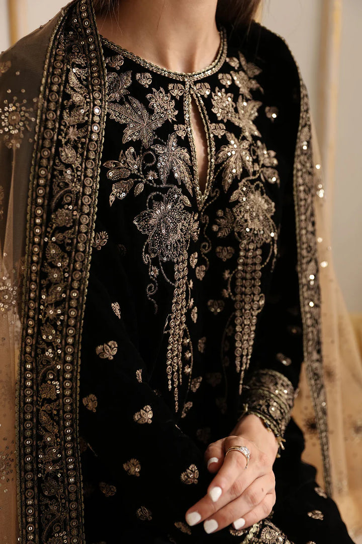 Jazmin | Embroidered Velvet Formal | VF-2014 - House of Ayeza