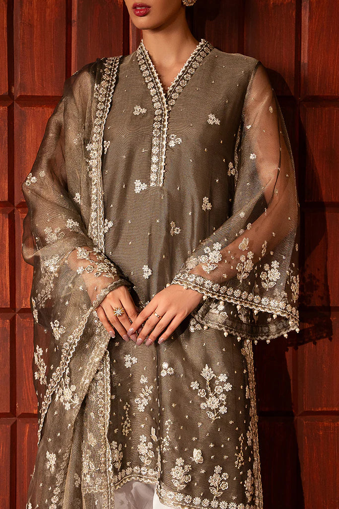 Cross Stitch | Luxury Pret | SUNSET SHIMMER-2 PC( SHIRT & DUPATTA) - House of Ayeza