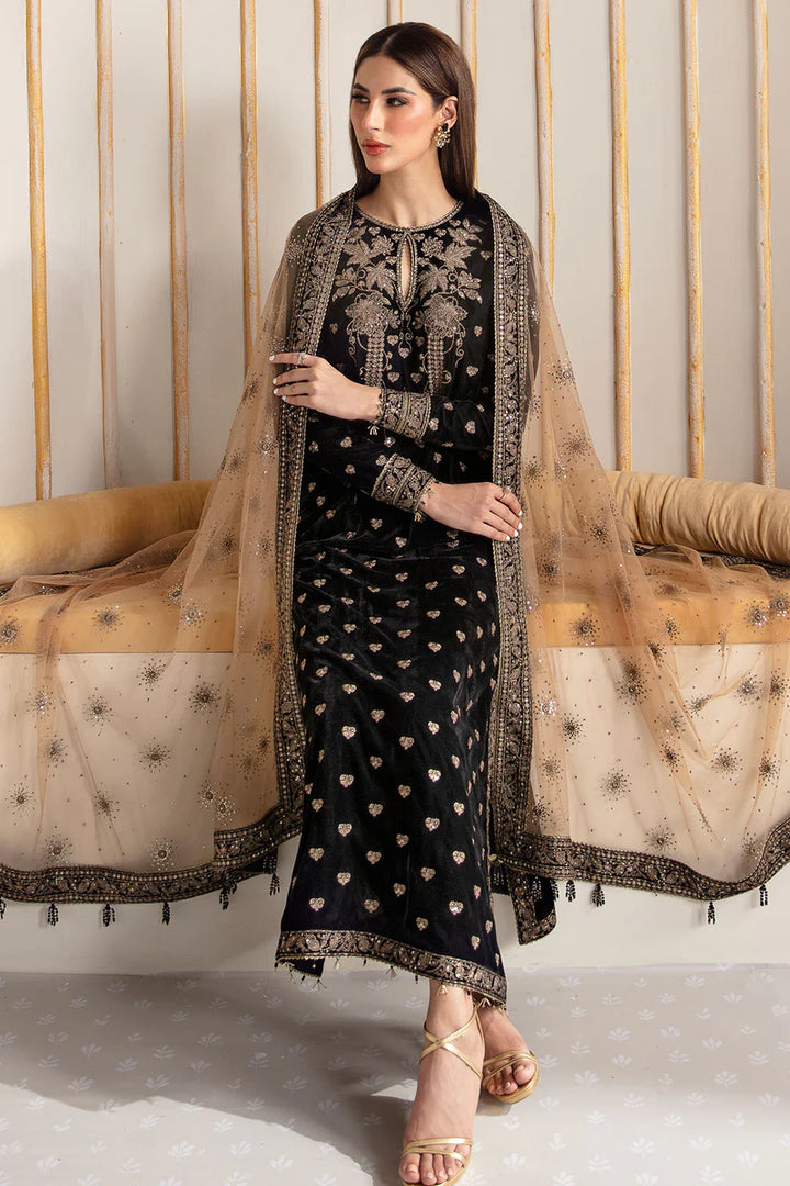 Jazmin | Embroidered Velvet Formal | VF-2014 - House of Ayeza